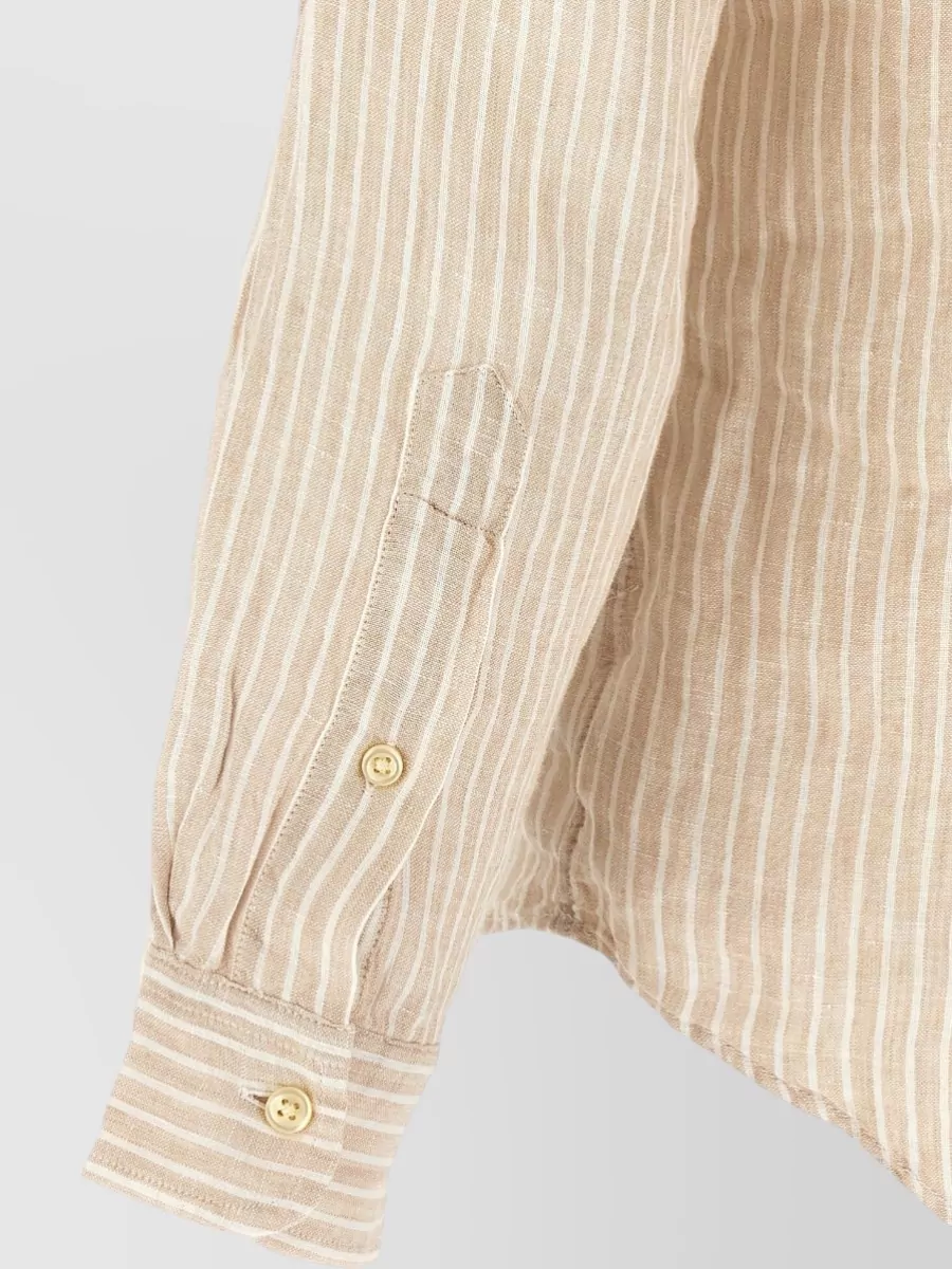 Polo Ralph Lauren Striped Linen Long-Sleeve Shirt