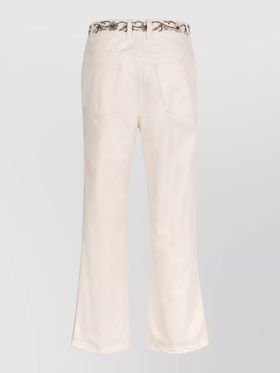 Paco Rabanne Cropped Flared Denim Jeans