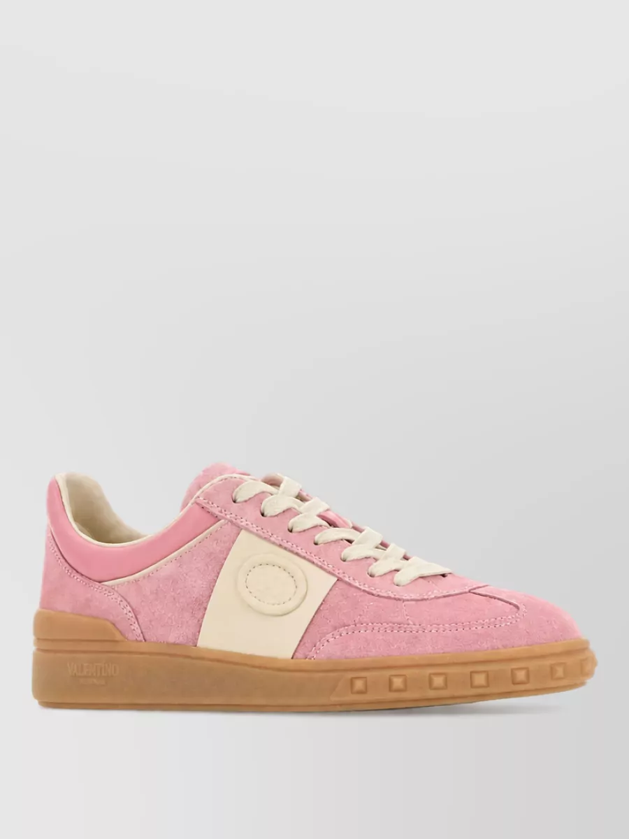 Valentino leather lace-up sneakers