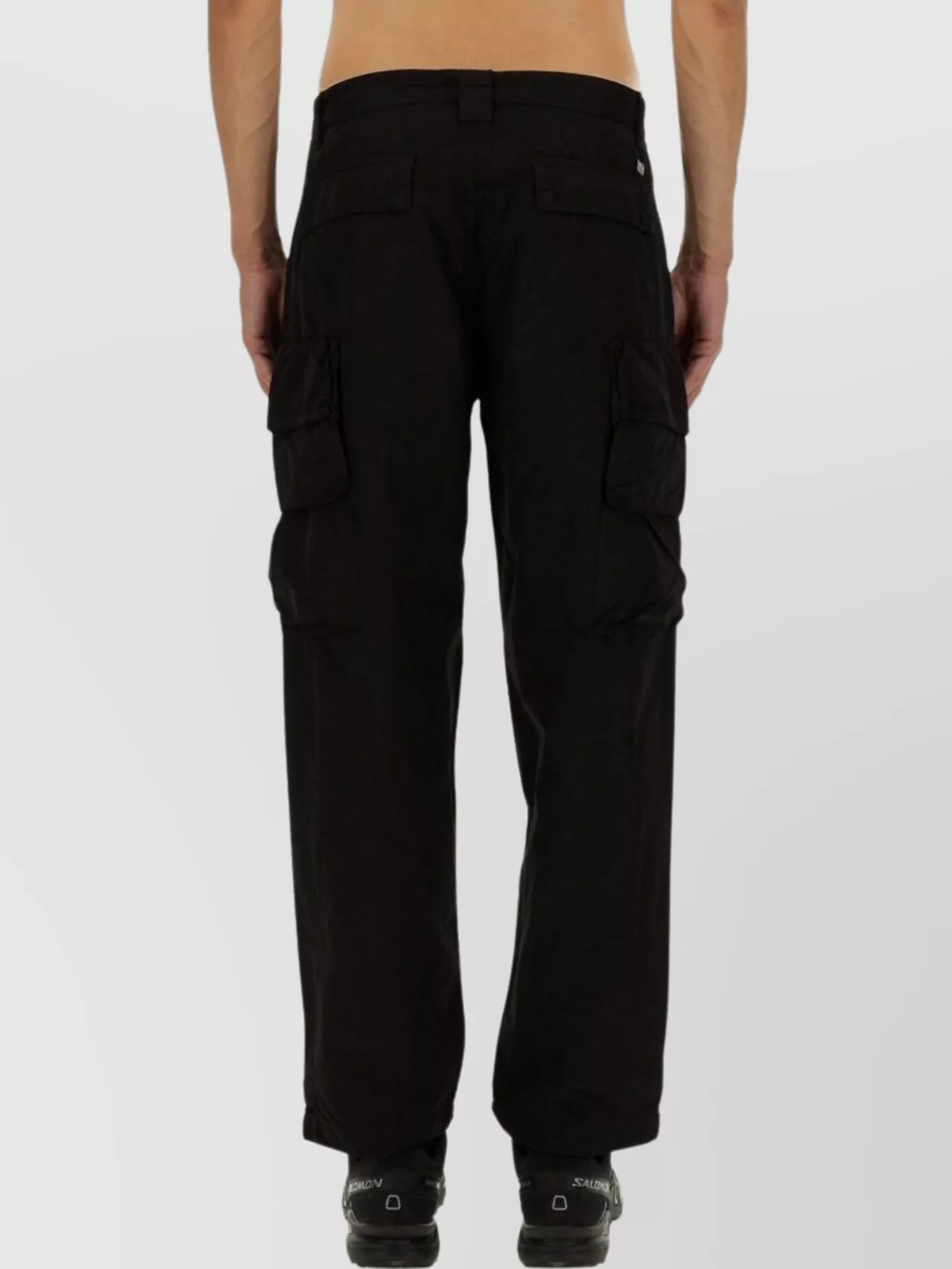 C.p. Company Utility Trousers Cargo Pockets In Black