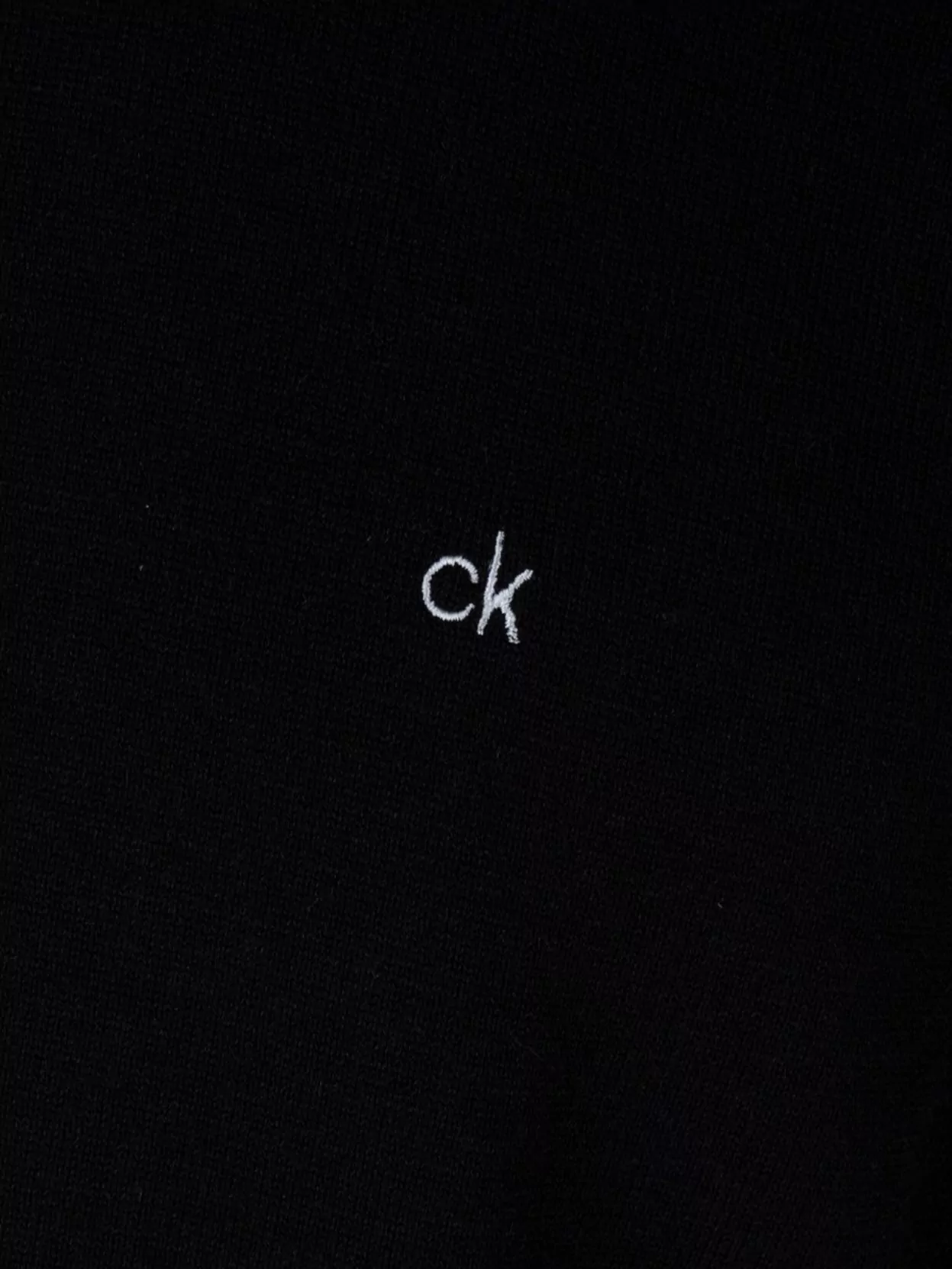 Calvin Klein Crew Neck Sweater Ribbed Cuffs