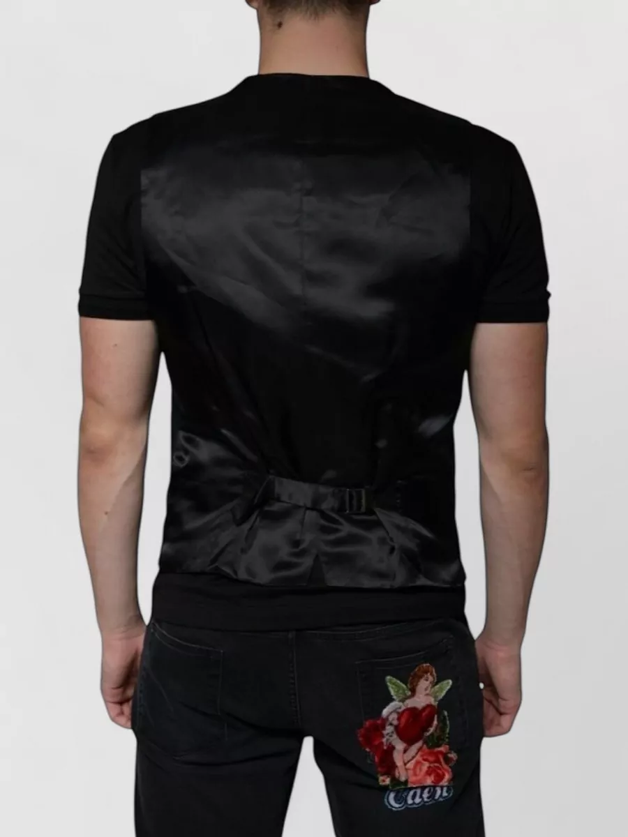 Dolce&Gabbana Wool Silk Formal Waistcoat