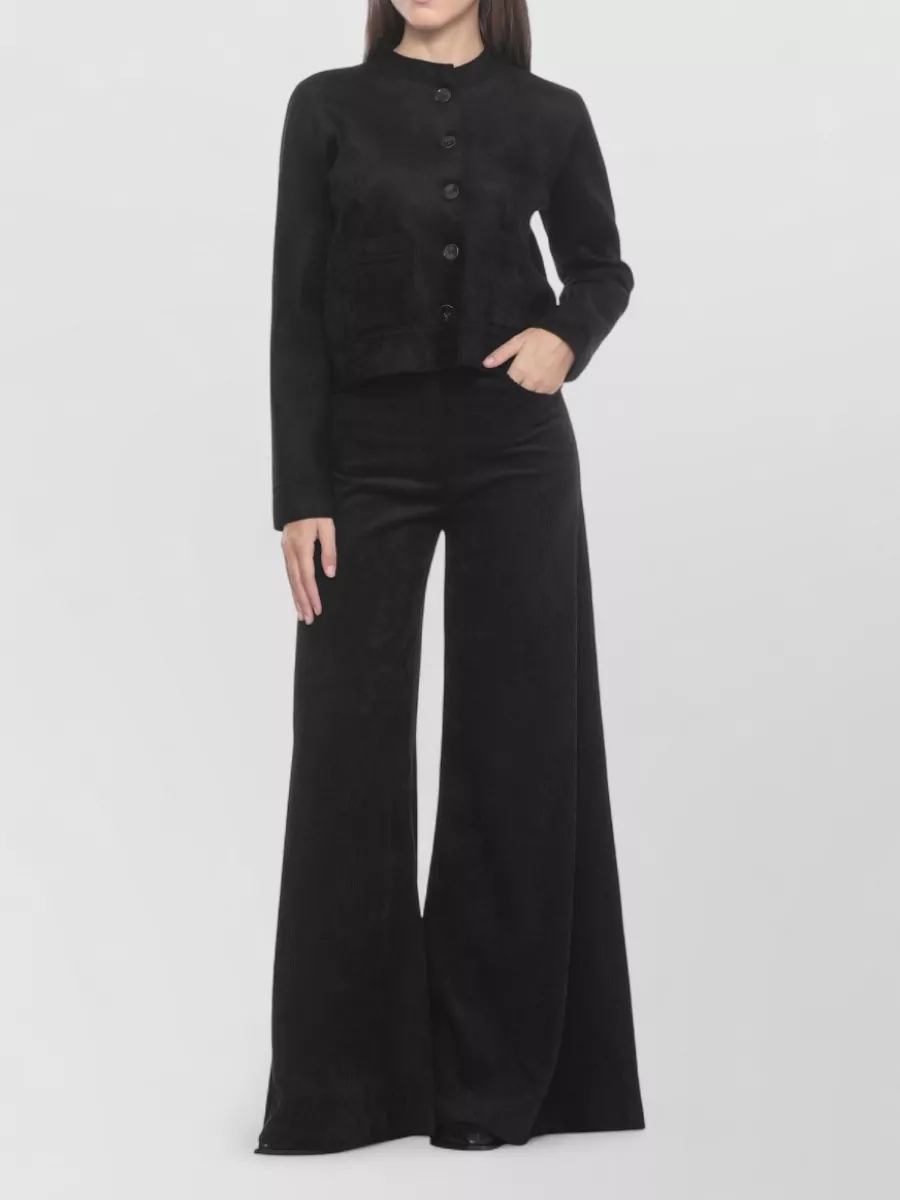 D.exterior Long-Sleeve Knitted Cardigan