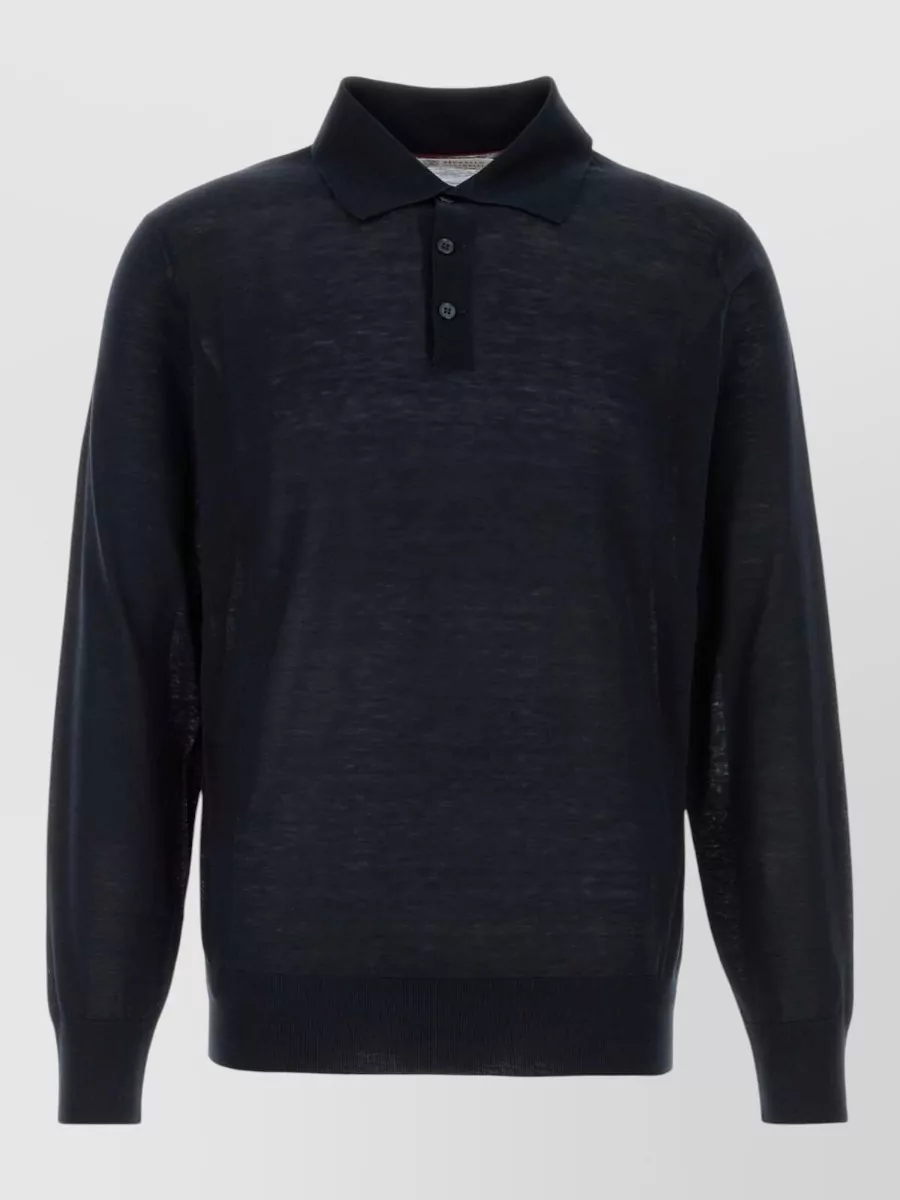 Brunello Cucinelli Silk Polo Shirt