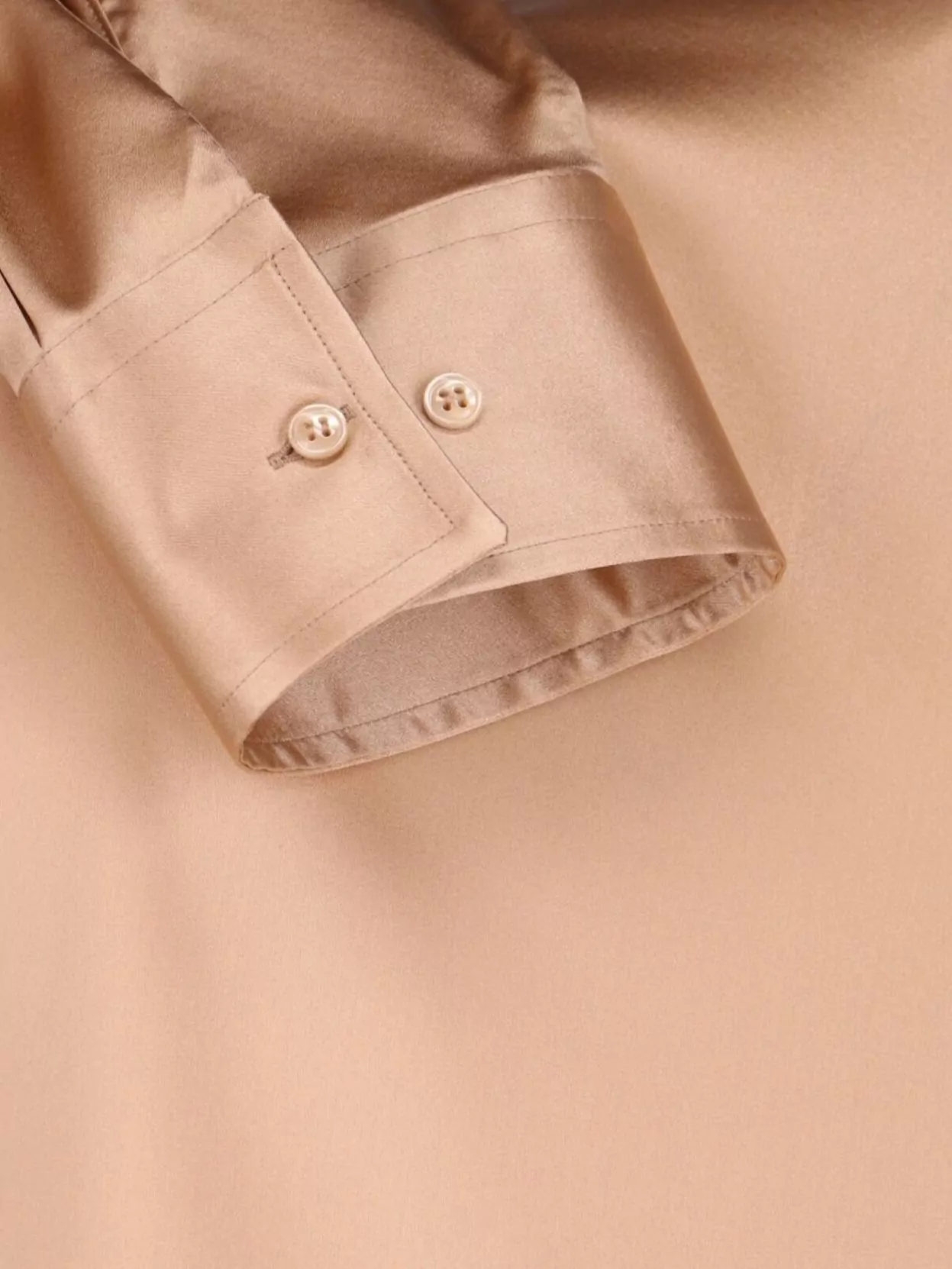 Ermanno Scervino Satin Long Sleeve Top With Bow Detail