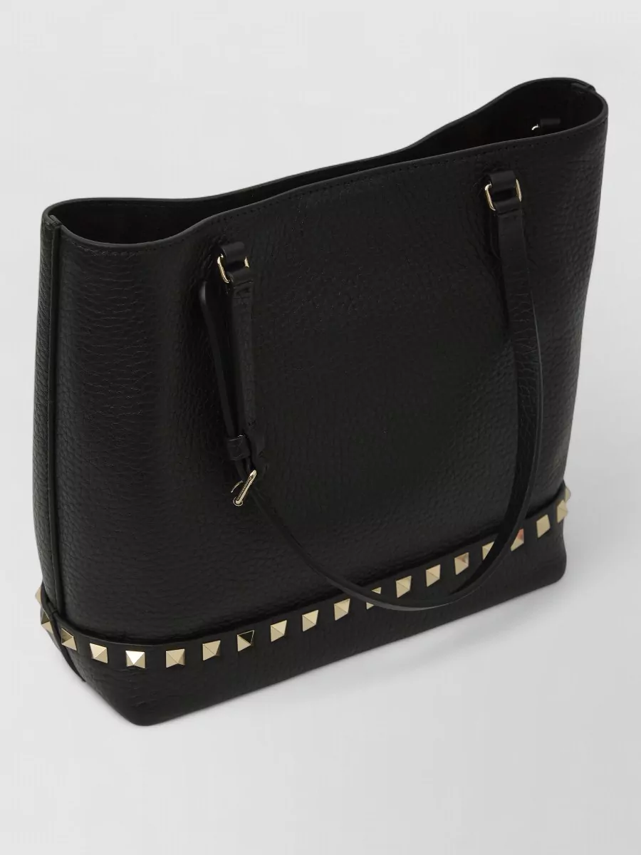 Valentino Garavani small rockstud spike leather tote bag