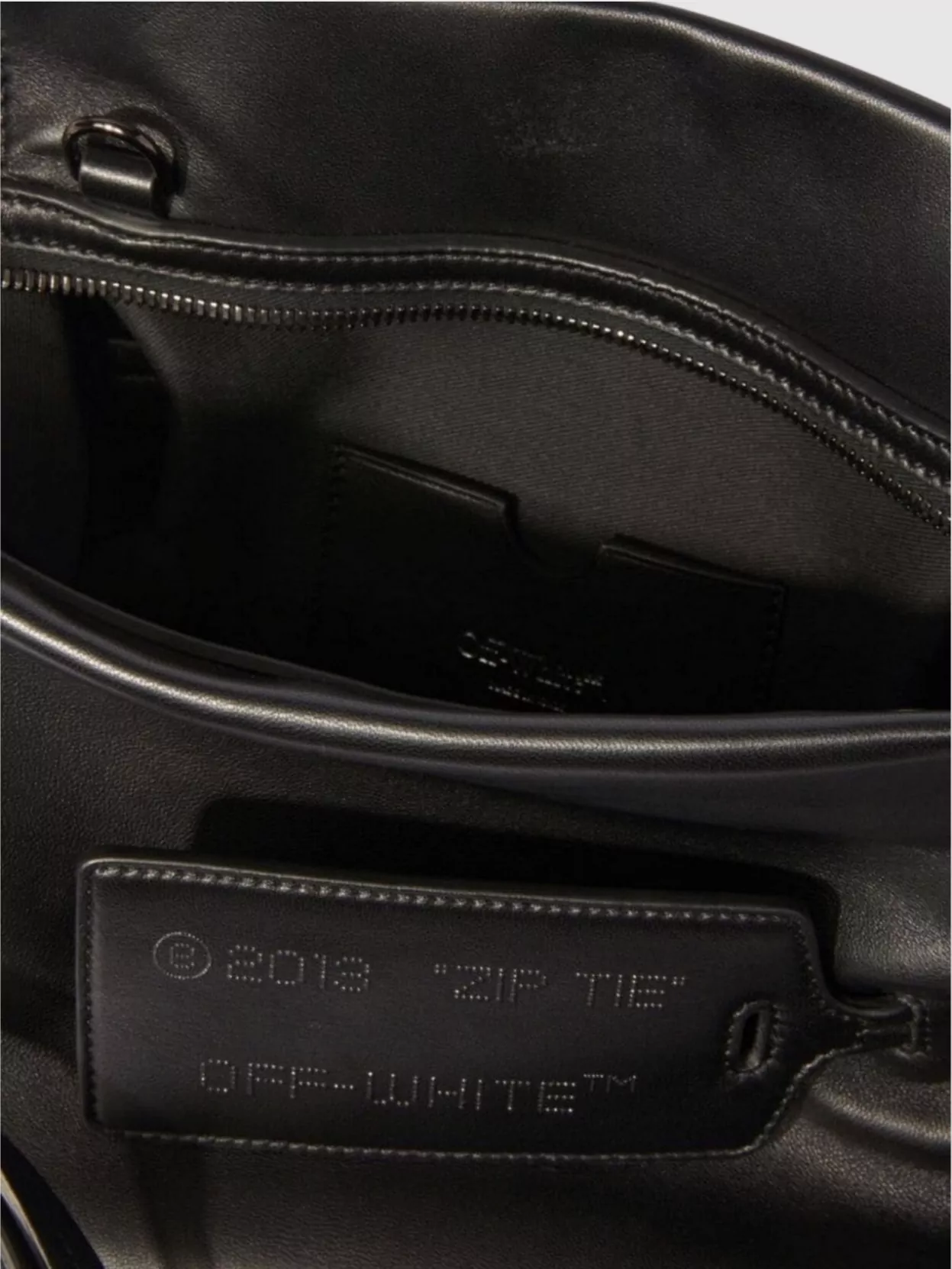 Off-White Rectangular Top Handle Cross-Body Bags & Satchels
