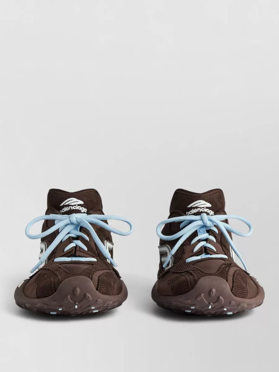 Balenciaga Ultra Corduroy Nylon Sneakers Contrast Sole