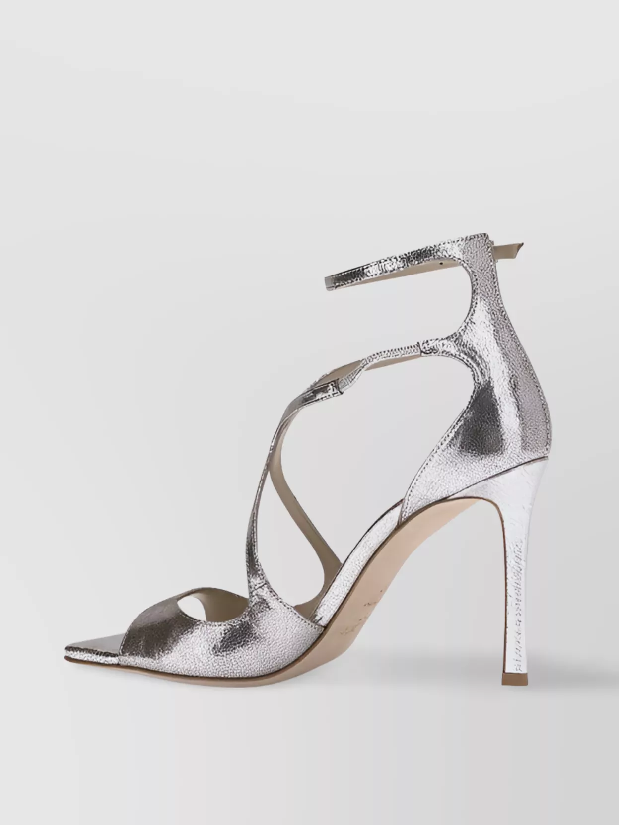 Jimmy Choo Azia Leather Stiletto Heel Sandals