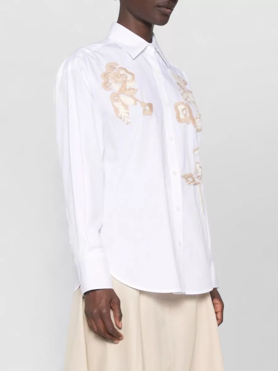 Ermanno Firenze Embroidered Cotton Shirt
