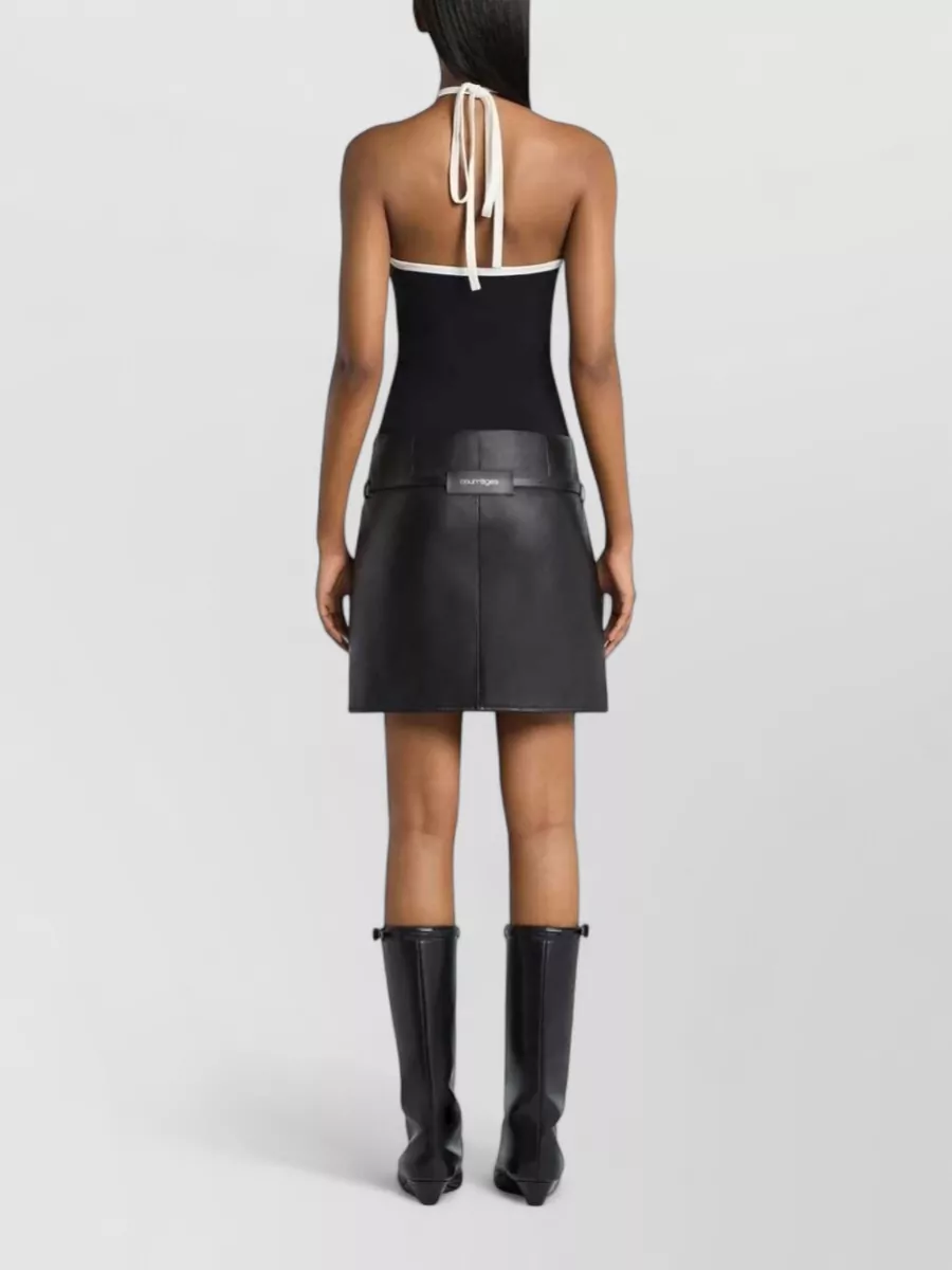 Courrèges Halterneck Logo-Detail Tank Top