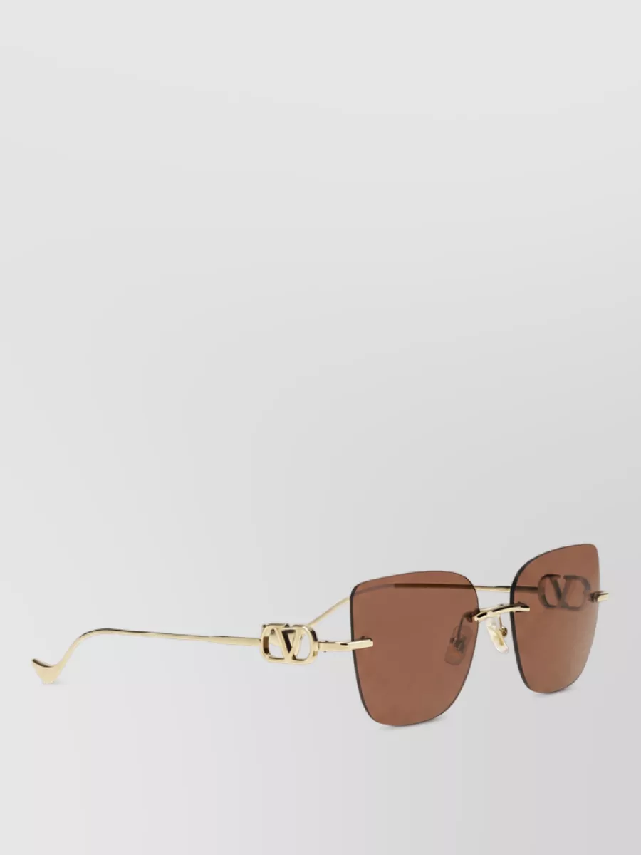 Valentino Garavani Geometric Metal Cat-Eye Sunglasses