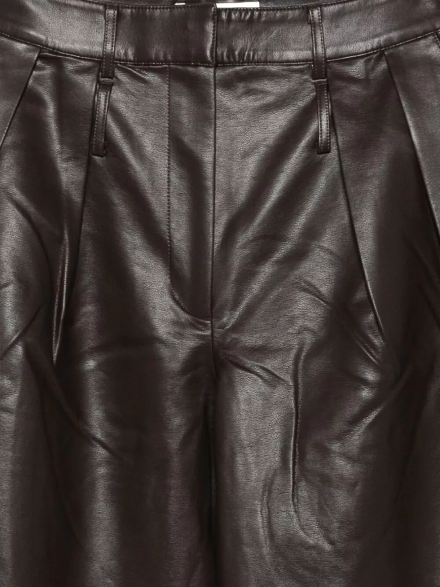 The Frankie Shop Faux Leather Wide-Leg Trousers