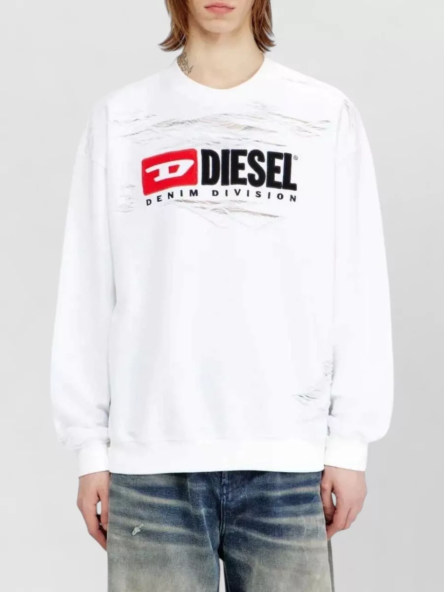 Diesel Logo Print Long-Sleeve T-Shirt