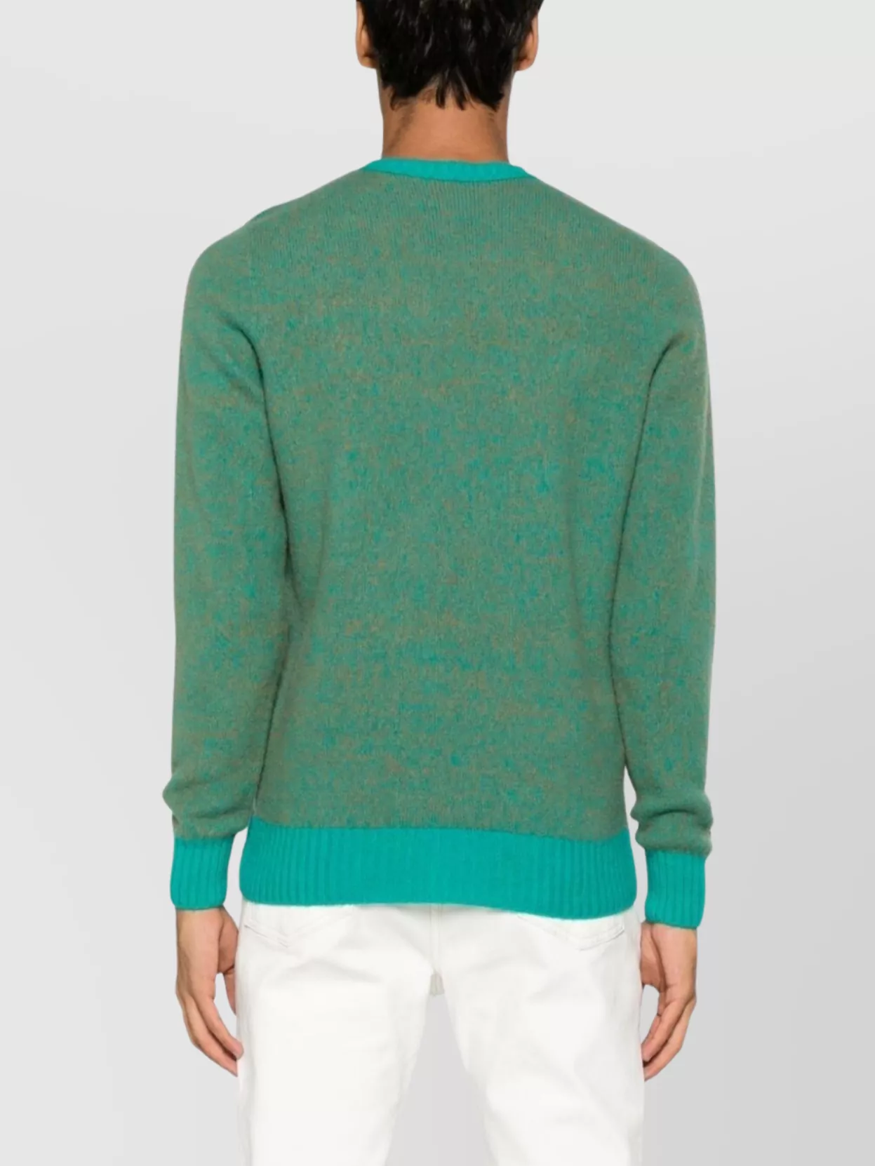 Drumohr Crew Neck Long Sleeve Sweater In Multi