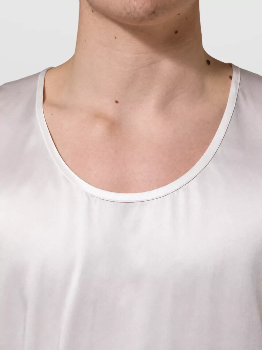 Dolce&Gabbana Satin Sleeveless Tank T-Shirt