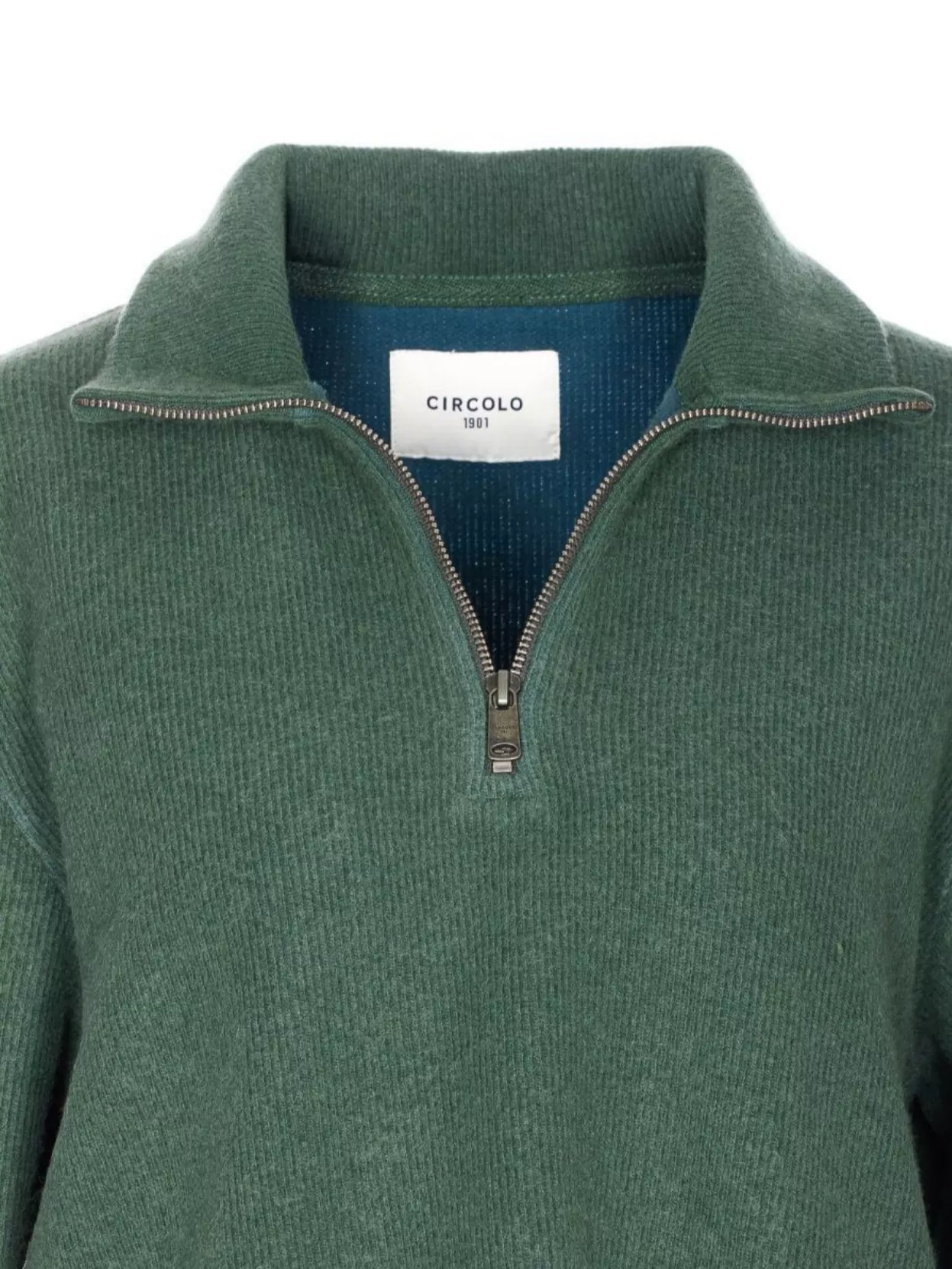 Circolo 1901 Long Sleeve High Collar Knit Sweater