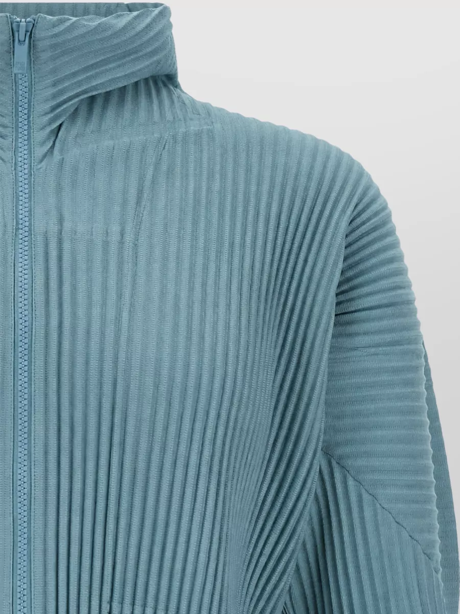 Homme Plisse Issey Miyake Pleated High Neck Zip Jacket