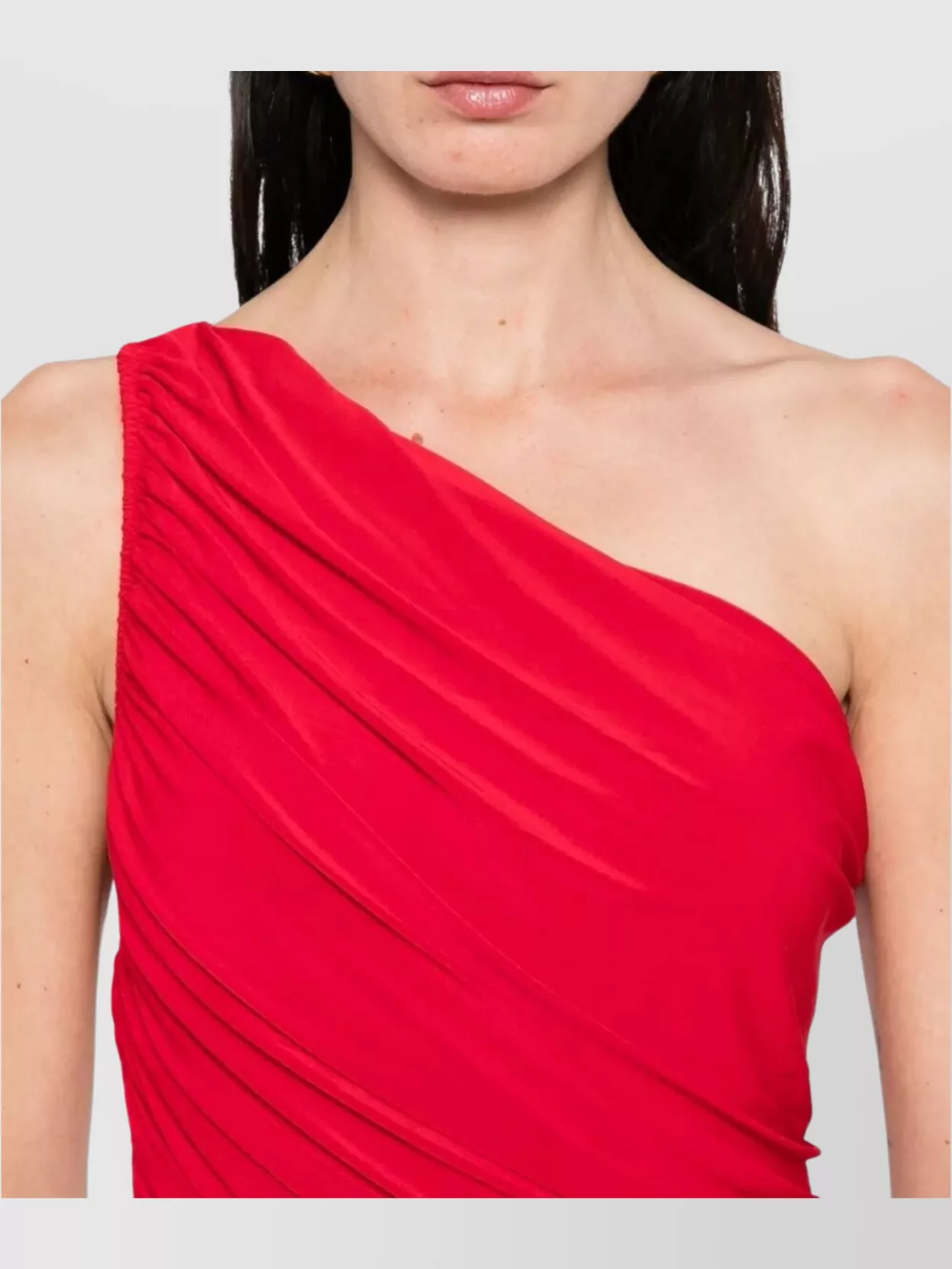 Norma Kamali Diana Dress Asymmetric Hem