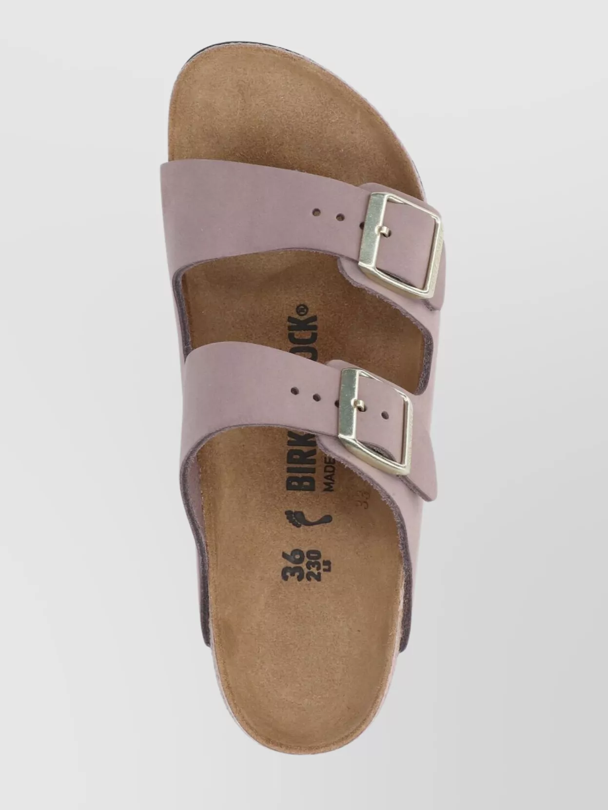 Birkenstock Heel Sandals With Cork Sole And Open Toe