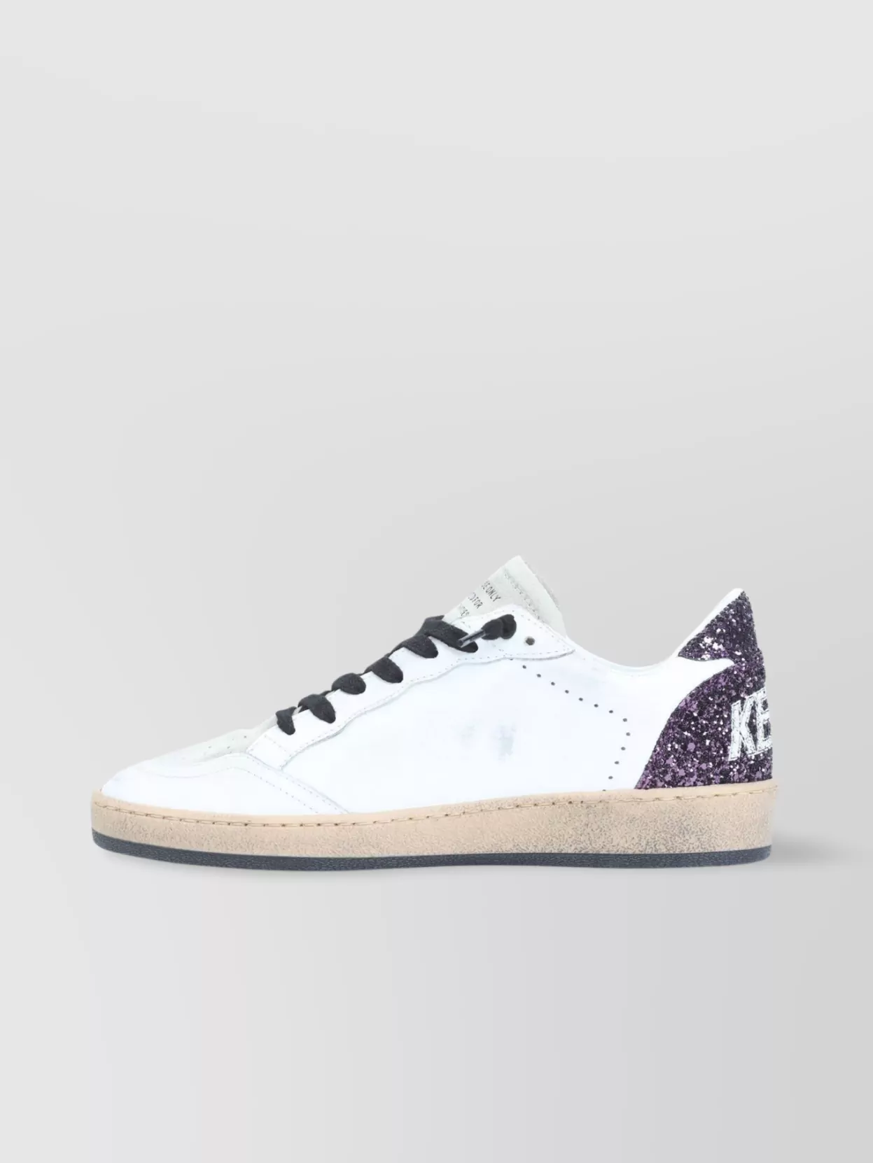 Golden Goose Ballstar Sequinned Logoed Sneakers In White