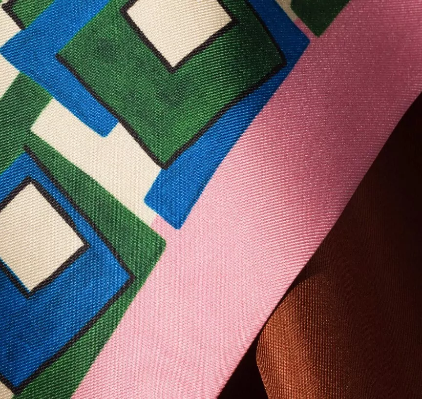 Miu Miu Rectangular Scarf Soft Texture Geometric Pattern