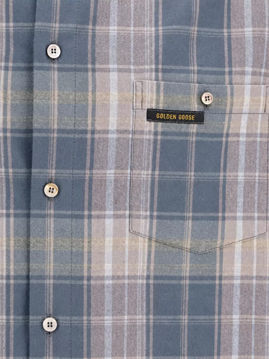 Golden Goose Checked cotton shirt