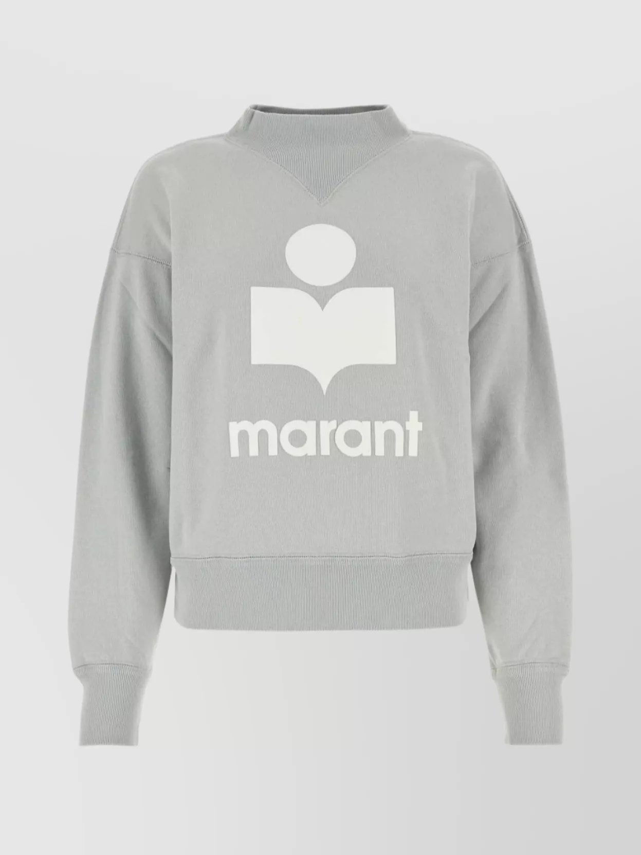 Isabel Marant Étoile Cotton Blend Crew Neck Sweatshirt In Gray