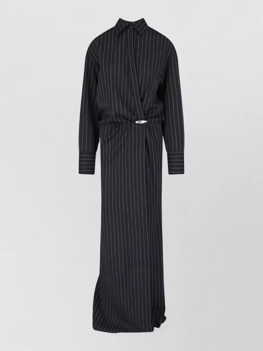 Dondup virgin wool knee-length evening jacket