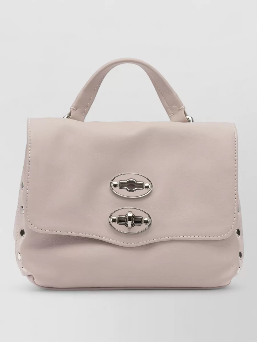 Zanellato leather studded crossbody bag