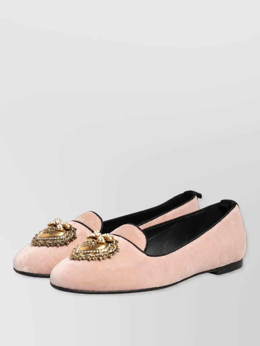 Dolce&Gabbana Velvet Ballerina Flats