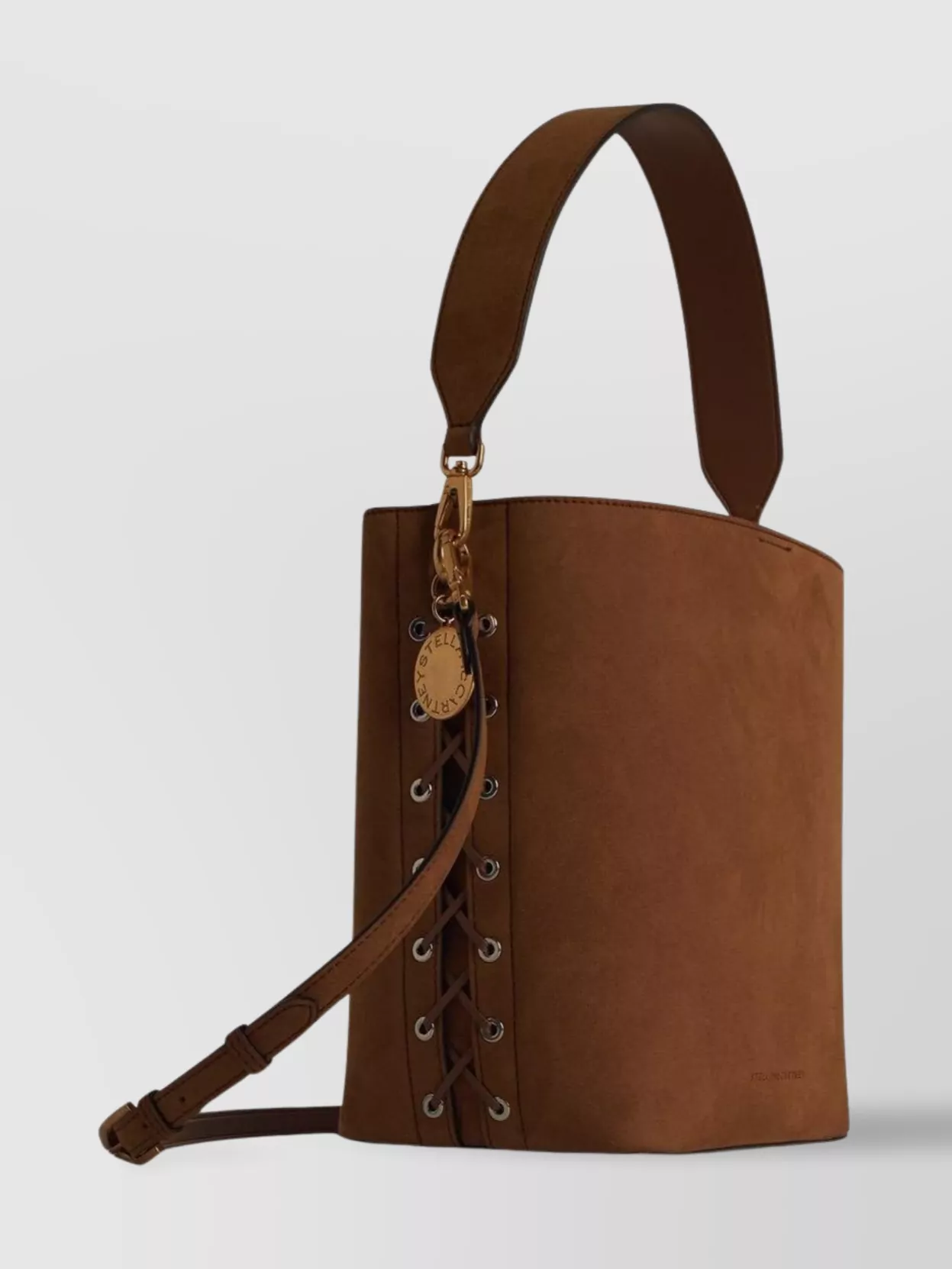 Stella Mccartney Soft Suede Bucket Crossbody Bag