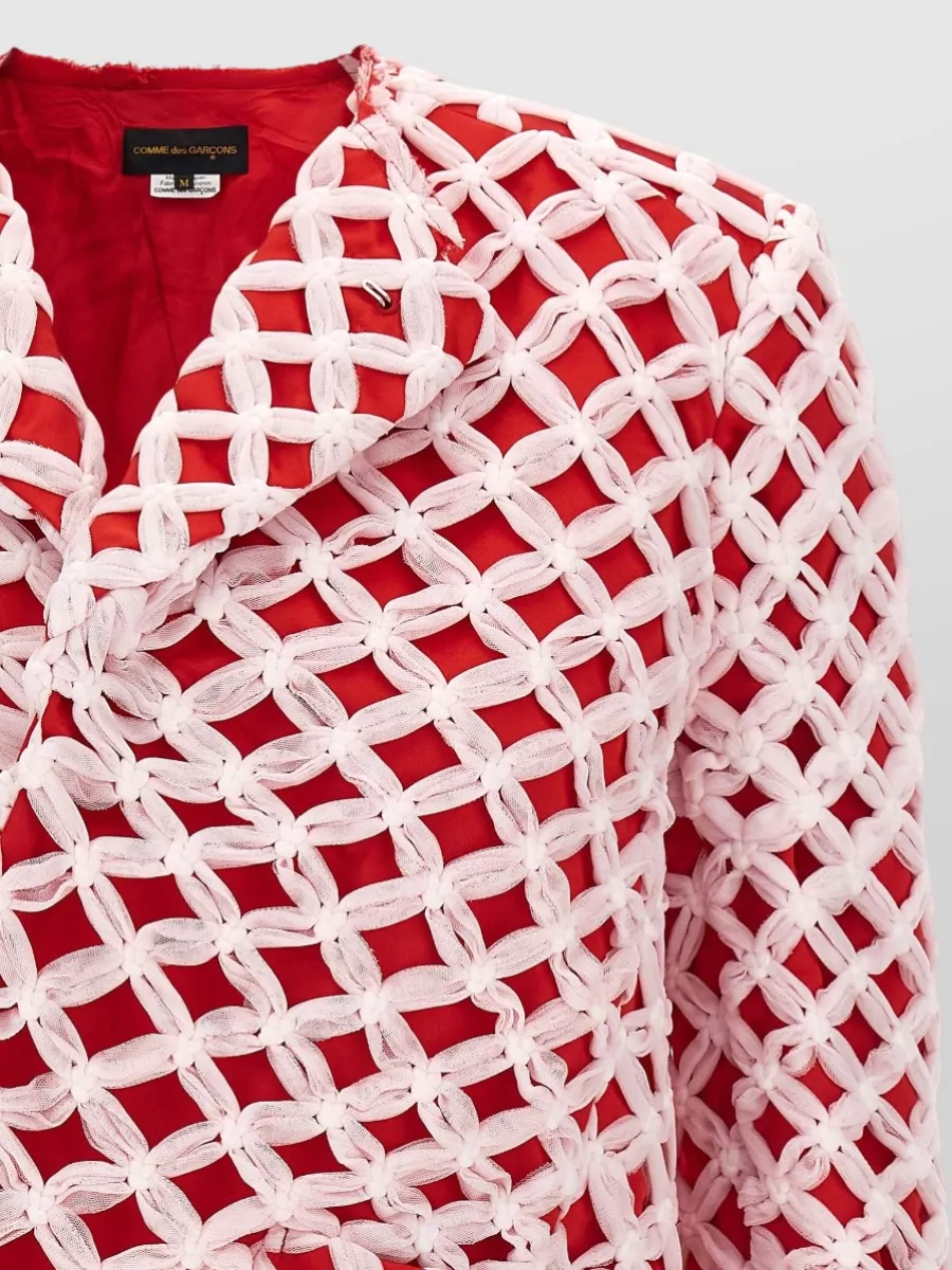 Comme Des Garçons Asymmetric Tulle Blazer