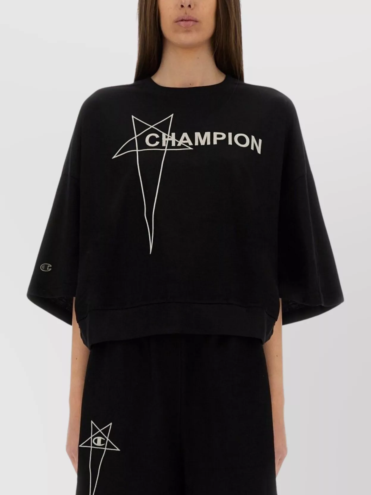 Rick Owens Cropped "Tommy T" T-Shirt