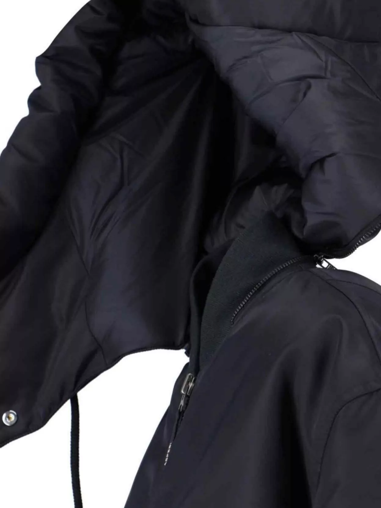 Aspesi Hooded Jacket With Arm Pocket And Drawstring