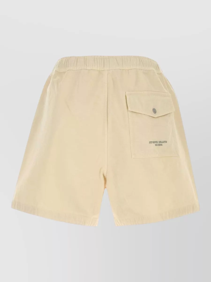 Stone Island Cotton Elasticated-Waist Bermuda Shorts