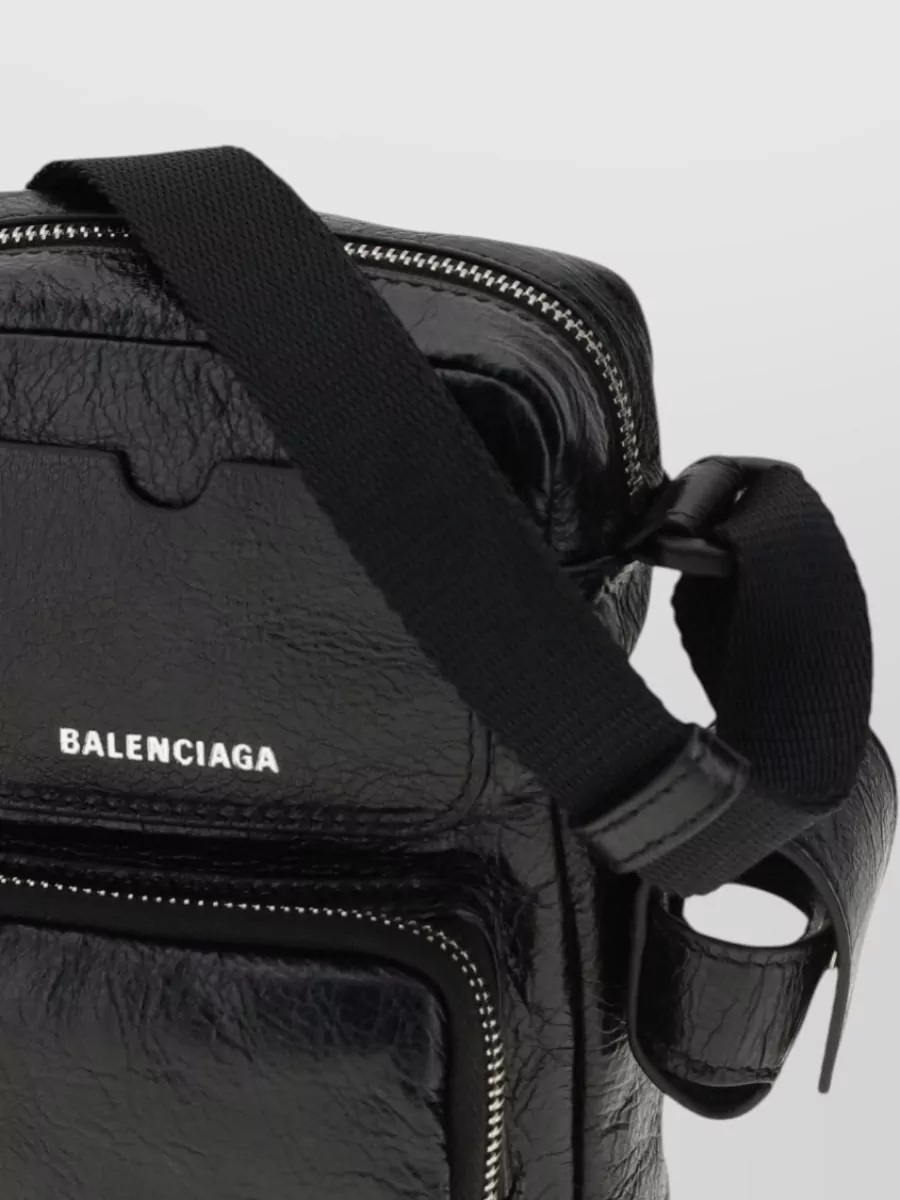 Balenciaga Leather Superbusy Vertical Crossbody Bag