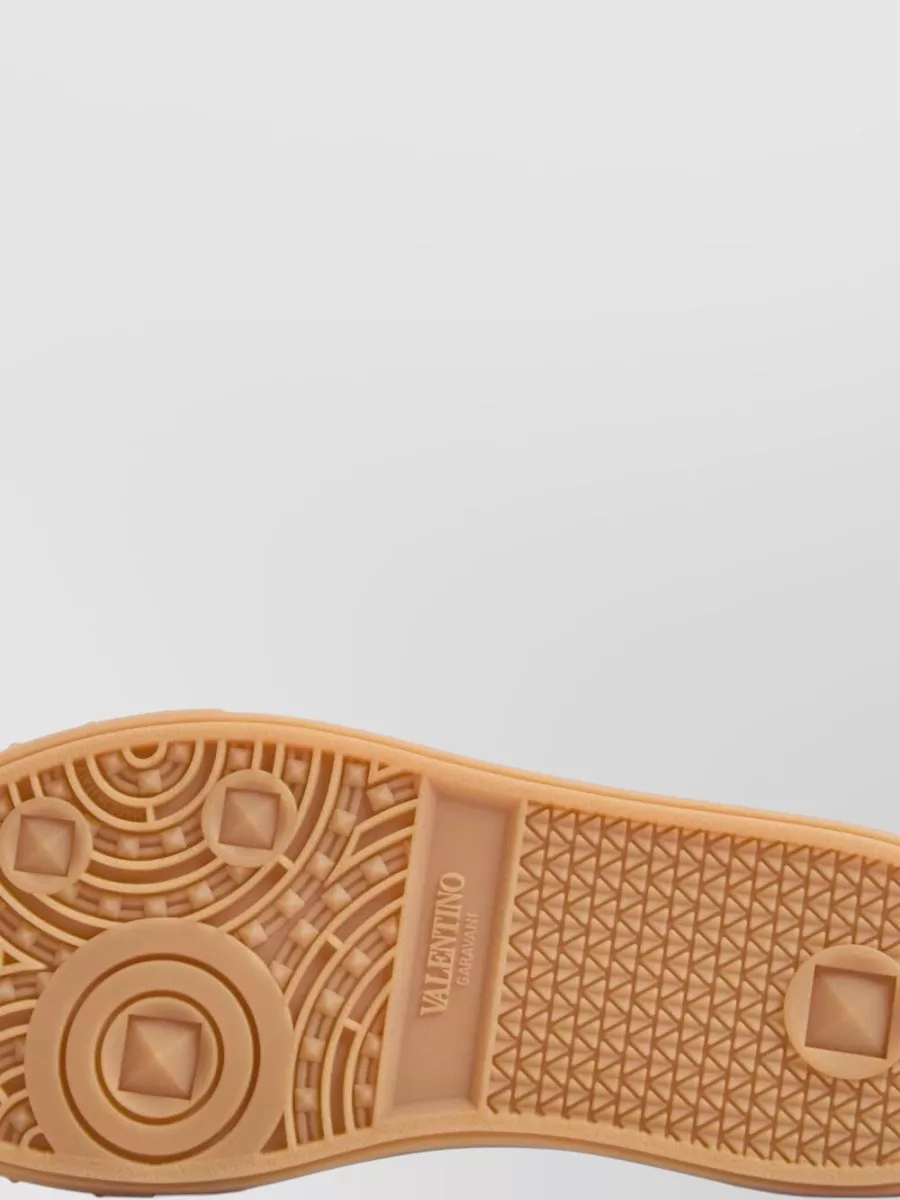 Valentino Garavani Lace Up Suede Shoes Round Toe