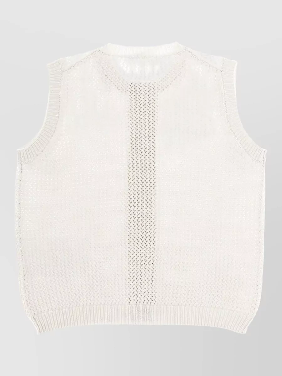 Max Mara Silk Sleeveless Knitted Top