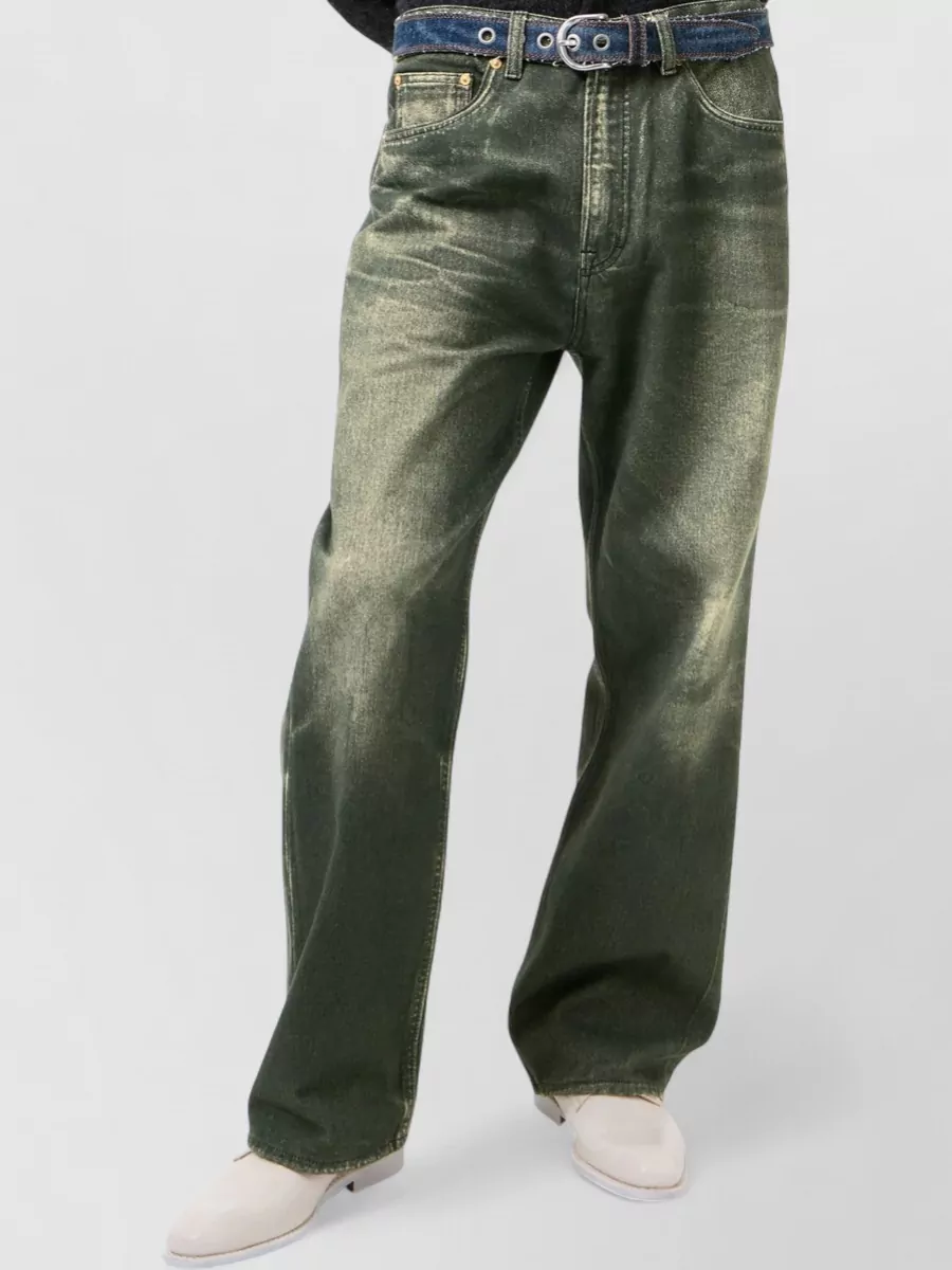 Our Legacy Straight Cut Digital Denim Five Pocket Jeans