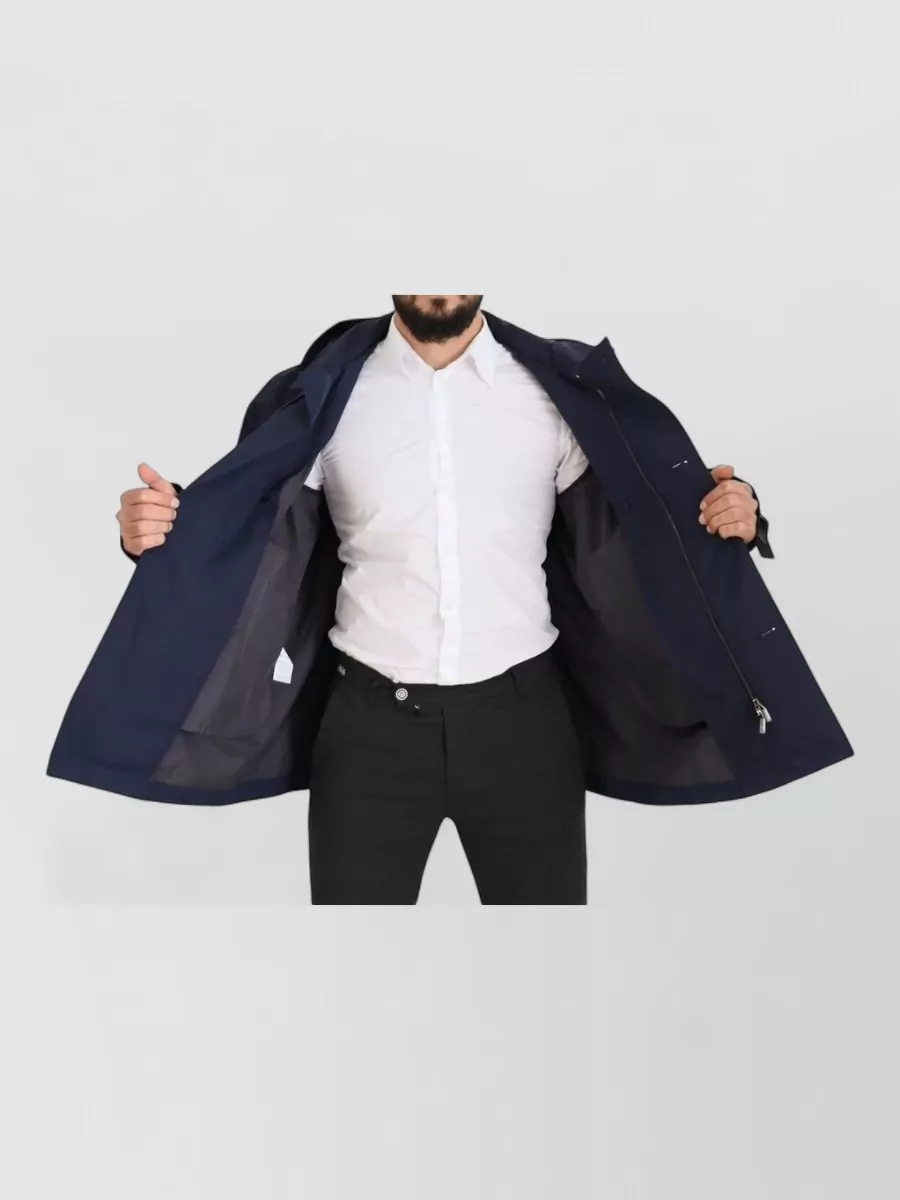 Dolce&Gabbana Hooded Double-Breasted Peacoat
