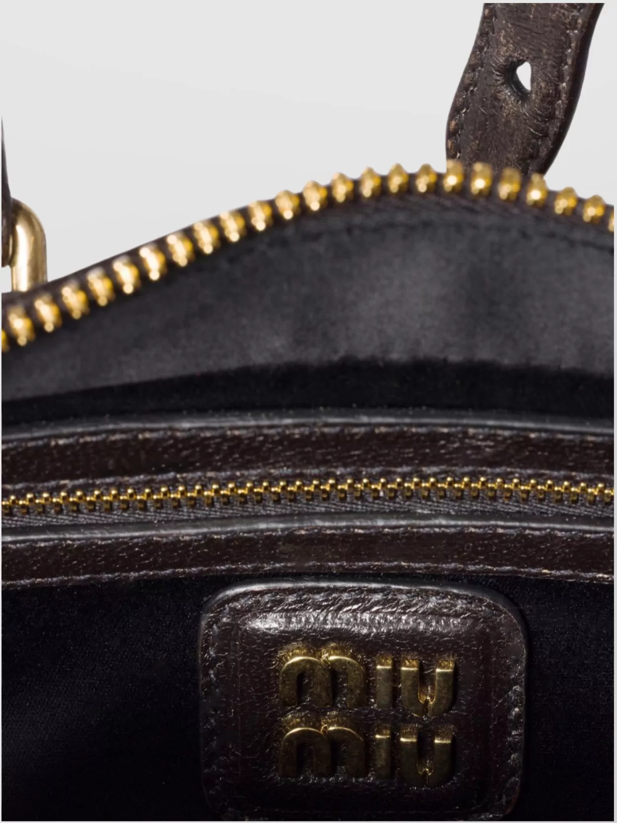 Miu Miu Quilted Top Handle Clutch Bag With Strap
