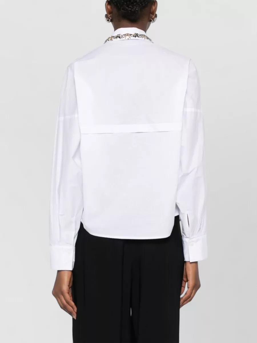 Ermanno Firenze Embroidered Cotton Shirt