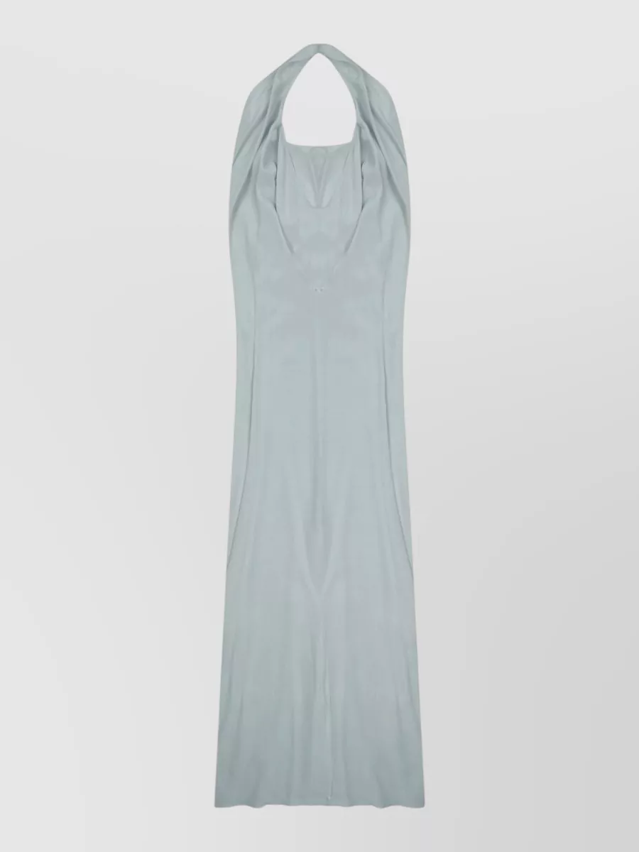 Alysi silk v-neck maxi dress