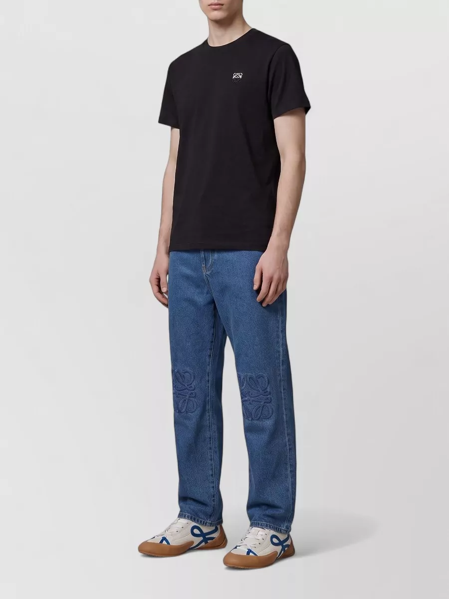 Loewe cotton regular-fit embroidered short-sleeve t-shirt