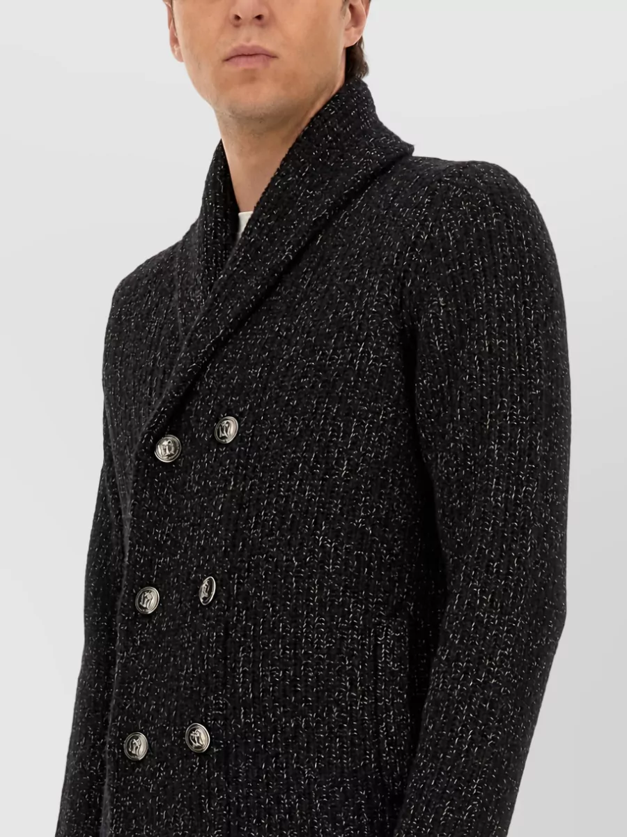 Brunello Cucinelli Wool Silk Cashmere Double-Breasted Coat