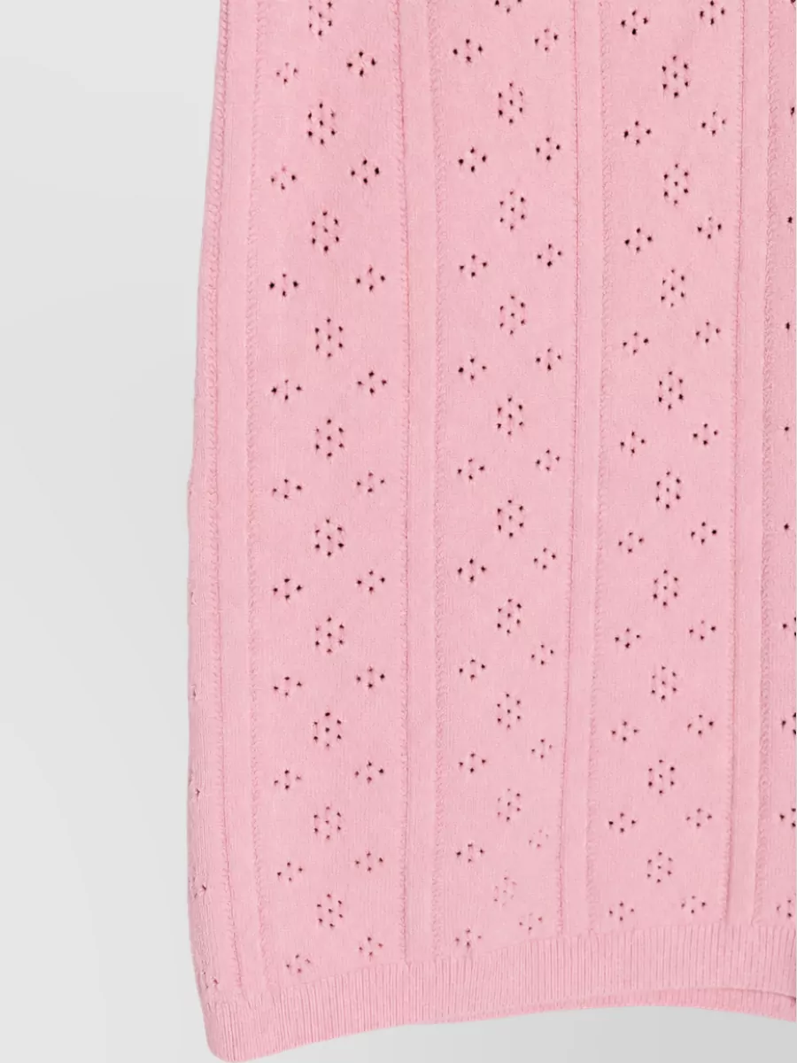 Jw Anderson Cotton Pointelle Knit High-Rise Shorts