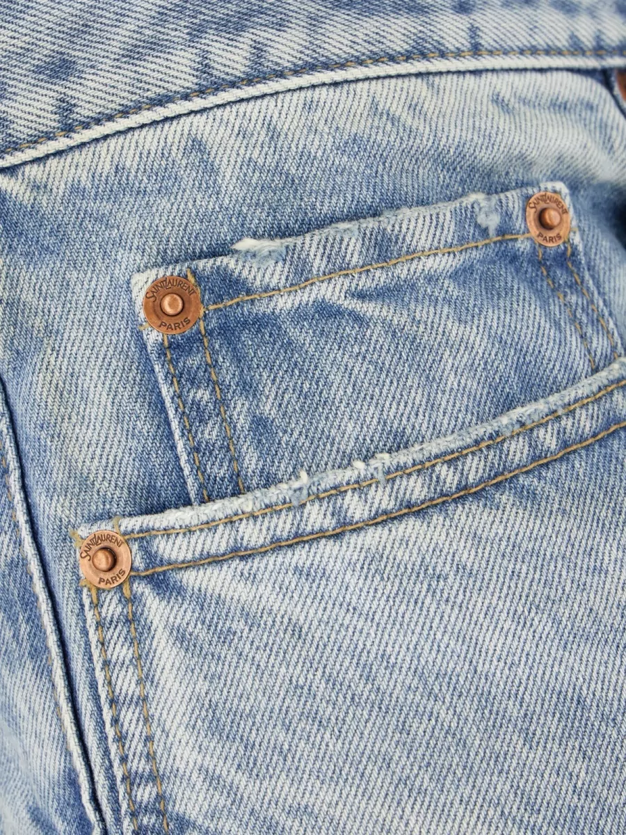 Saint Laurent Denim Straight-Leg Jeans