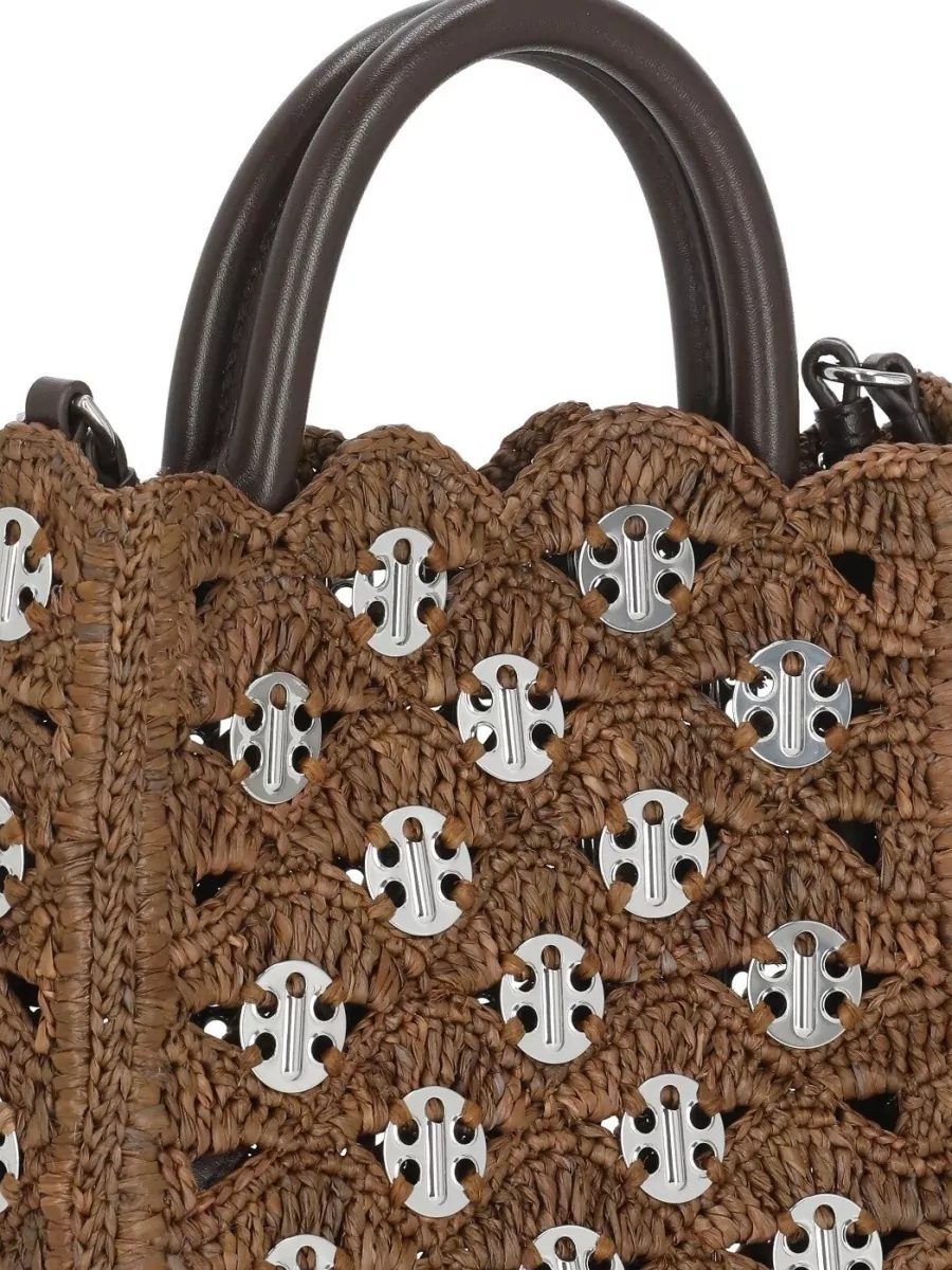 Paco Rabanne Na Raffia Tote Bag