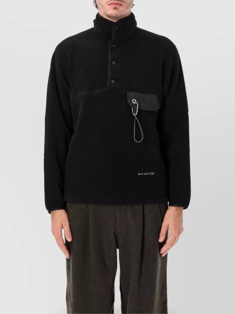 And Wander high-neck sweatshirt